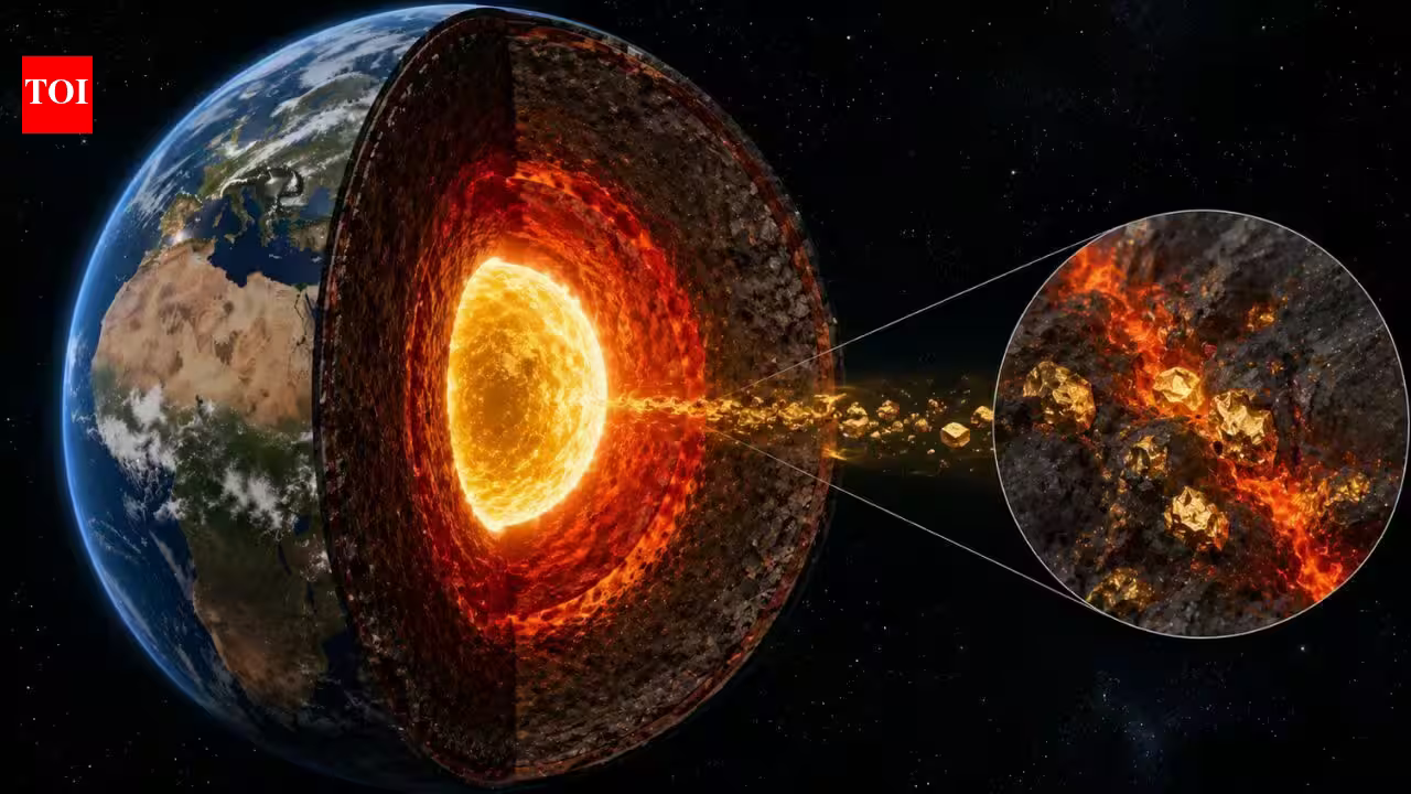 Earth’s core contains most of the planet’s gold, and scientists now find evidence that some core material is leaking into the mantle | Earth’s core contains most of the planet’s gold, and scientists now find evidence that some core material is leaking into the mantle |