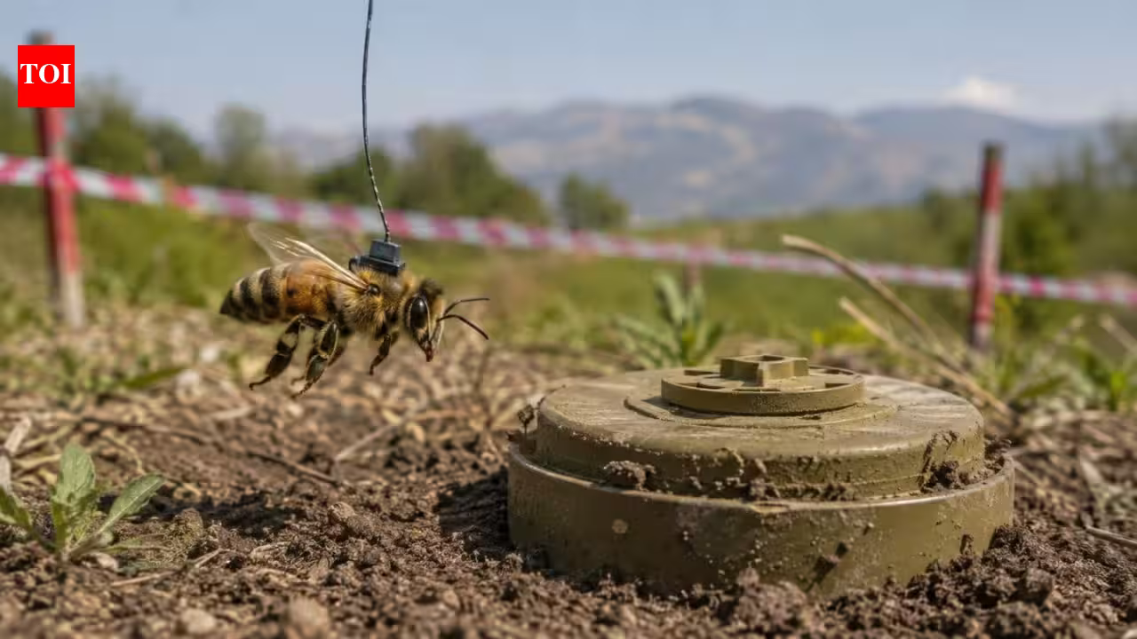 In 2013, honeybees were trained to find land mines left behind by the Balkan wars, turning their extraordinary sense of smell into an unlikely detection tool | In 2013, honeybees were trained to find land mines left behind by the Balkan wars, turning their extraordinary sense of smell into an unlikely detection tool |