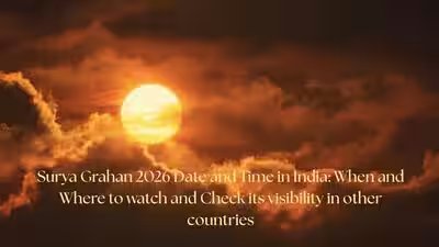 Solar Eclipse 2026 August Date and Time in India: When and where to watch and check its visibility in other countries | Solar Eclipse 2026 August Date and Time in India: When and where to watch and check its visibility in other countries |
