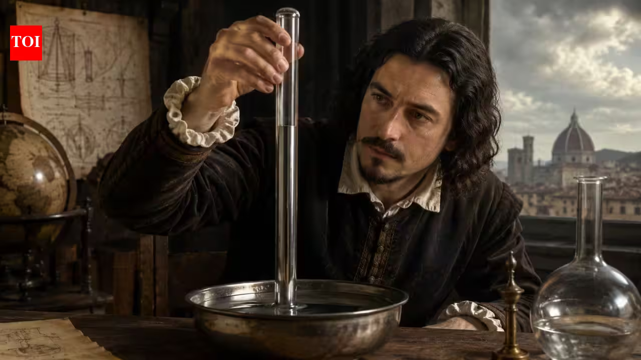 In 1643, Italian physicist Evangelista Torricelli used mercury to measure the hidden pressure of Earth’s atmosphere | In 1643, Italian physicist Evangelista Torricelli used mercury to measure the hidden pressure of Earth’s atmosphere |
