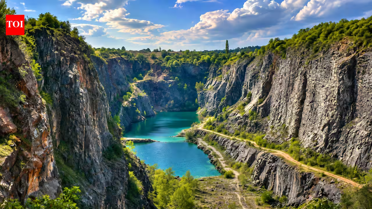 Quarries were once dug out for rocks and minerals, but abandoned sites can slowly fill with plants, water and wildlife | Quarries were once dug out for rocks and minerals, but abandoned sites can slowly fill with plants, water and wildlife |
