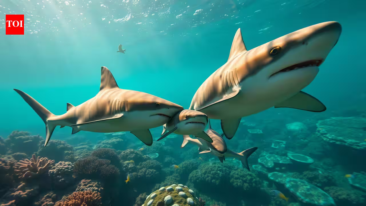Bull sharks in Fiji repeatedly meet at the same reef, and scientists found they slightly prefer spending time with relatives | Bull sharks in Fiji repeatedly meet at the same reef, and scientists found they slightly prefer spending time with relatives |