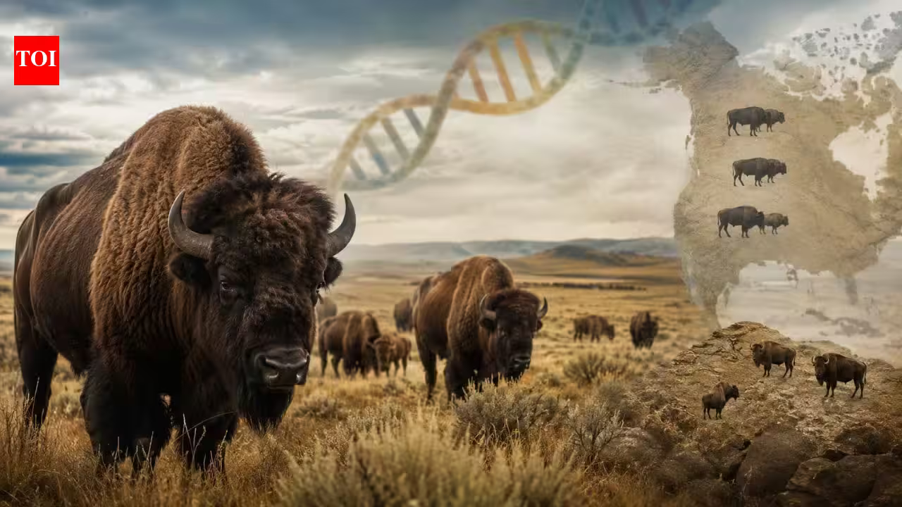 North American bison fell from millions to hundreds, but ancient DNA shows they kept much of their genetic diversity as isolated herds became different North American bison fell from millions to hundreds, but ancient DNA shows they kept much of their genetic diversity as isolated herds became different