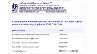 IBPS Clerk Recruitment 2026: Application deadline extended to August 28 for 11,403 posts; check eligibility and fees IBPS Clerk Recruitment 2026: Application deadline extended to August 28 for 11,403 posts; check eligibility and fees