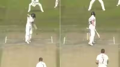 ‘One tip one hand’: English batter out in bizarre fashion in County match – Watch | Cricket News ‘One tip one hand’: English batter out in bizarre fashion in County match – Watch | Cricket News