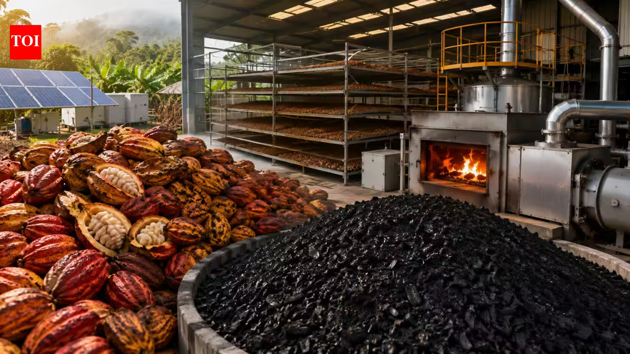 Vietnamese cocoa processor converts 5,000 tons of discarded pods into biochar and clean energy, turning cocoa waste into heat that cuts drying time from 15 days to 7 | Vietnamese cocoa processor converts 5,000 tons of discarded pods into biochar and clean energy, turning cocoa waste into heat that cuts drying time from 15 days to 7 |
