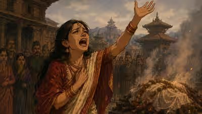 Historical Legends From Nepal: Why is Nepal called ‘ Sati le Sarape ko Desh’ or the land cursed by Sati: The haunting legend of Bhim Malla and his helpless wife Historical Legends From Nepal: Why is Nepal called ‘ Sati le Sarape ko Desh’ or the land cursed by Sati: The haunting legend of Bhim Malla and his helpless wife