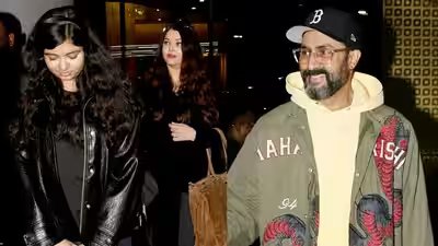 Abhishek Bachchan, Aishwarya Rai Bachchan return from holiday, Aaradhya Bachchan’s ‘namaste’ to the paps wins the internet as she twins in black with her mother – WATCH VIDEO | Abhishek Bachchan, Aishwarya Rai Bachchan return from holiday, Aaradhya Bachchan’s ‘namaste’ to the paps wins the internet as she twins in black with her mother – WATCH VIDEO |