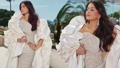 Aishwarya Rai Bachchan stuns in UNSEEN Cannes 2026 look; rocks custom gown made of 7,000 pearls and silk | Aishwarya Rai Bachchan stuns in UNSEEN Cannes 2026 look; rocks custom gown made of 7,000 pearls and silk |