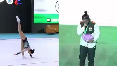 Historic gold! Ariha Pangambam becomes first Indian to win Aerobic Gymnastics Asian Championships | More sports News Historic gold! Ariha Pangambam becomes first Indian to win Aerobic Gymnastics Asian Championships | More sports News