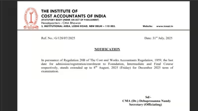 CMA December 2026 registration deadline extended to August 4: Check direct link to apply here CMA December 2026 registration deadline extended to August 4: Check direct link to apply here