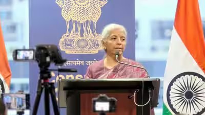 India reaches fiscal deficit target for 2025-26, credit ratings improving: FM Sitharaman in US India reaches fiscal deficit target for 2025-26, credit ratings improving: FM Sitharaman in US