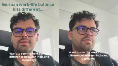 Indian man shows empty Germany office at 4:58 PM on Monday: ‘Work is just a part of life’ | Indian man shows empty Germany office at 4:58 PM on Monday: ‘Work is just a part of life’ |