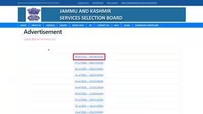 JKSSB recruitment 2026 notification released for 518 posts; applications begin from September 10 JKSSB recruitment 2026 notification released for 518 posts; applications begin from September 10