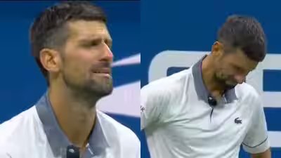 Watch: Novak Djokovic in tears during his first-round US Open defeat to Mariano Navone | Tennis News Watch: Novak Djokovic in tears during his first-round US Open defeat to Mariano Navone | Tennis News