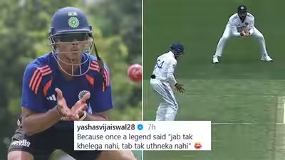 ‘Neeche baith ke rah’: Yashasvi Jaiswal recalls Rohit Sharma’s stump-mic scolding in Instagram post | Cricket News ‘Neeche baith ke rah’: Yashasvi Jaiswal recalls Rohit Sharma’s stump-mic scolding in Instagram post | Cricket News