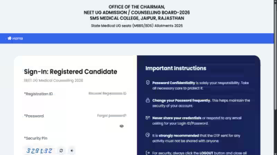 Rajasthan NEET UG 2026 Round 1 seat allotment result out at ug.neetrajasthan.com; check steps to download Rajasthan NEET UG 2026 Round 1 seat allotment result out at ug.neetrajasthan.com; check steps to download
