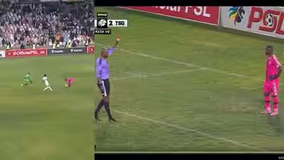 Bizarre send-off! Goalkeeper gets red card for handling ball way outside the penalty box – Watch | Football News Bizarre send-off! Goalkeeper gets red card for handling ball way outside the penalty box – Watch | Football News