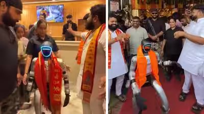 Harsh Goenka: Robot attends puja, dances at Ujjain shop launch; Harsh Goenka asks, ‘Does any of this make sense?’ Harsh Goenka: Robot attends puja, dances at Ujjain shop launch; Harsh Goenka asks, ‘Does any of this make sense?’