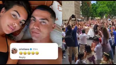 Watch: Ronaldo wedding rumours go badly wrong as hundreds of fans crash another couple’s big day | Football News Watch: Ronaldo wedding rumours go badly wrong as hundreds of fans crash another couple’s big day | Football News