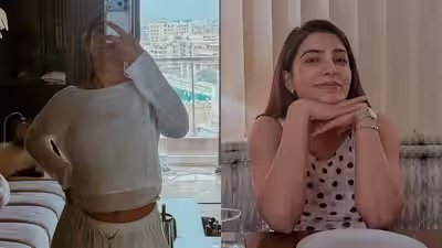Samantha Ruth Prabhu reacts as fan suggests the name ‘Samraj’ for her first baby with husband Raj Nidimoru: ‘A tad full of ourselves’ | Hindi Movie News Samantha Ruth Prabhu reacts as fan suggests the name ‘Samraj’ for her first baby with husband Raj Nidimoru: ‘A tad full of ourselves’ | Hindi Movie News