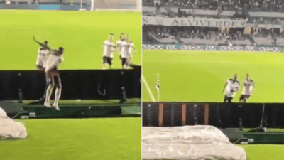 Brazil footballer falls into tunnel while celebrating goal, suffers ankle injury – Watch | Football News Brazil footballer falls into tunnel while celebrating goal, suffers ankle injury – Watch | Football News