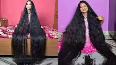 Meet Renu Dhariyal: Uttarakhand woman with nearly 9-foot-long hair breaks Guinness World Record and says the secret is surprisingly simple Meet Renu Dhariyal: Uttarakhand woman with nearly 9-foot-long hair breaks Guinness World Record and says the secret is surprisingly simple