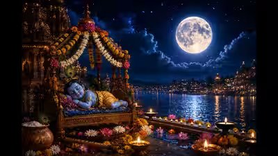 Janmashtami 2026 (Sept 4): Exact Moonrise Time in Delhi, Bengaluru, Mumbai and Other Major Cities Janmashtami 2026 (Sept 4): Exact Moonrise Time in Delhi, Bengaluru, Mumbai and Other Major Cities
