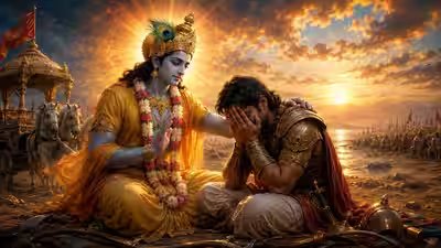Quote of the Day By Bhagavad Gita: How Lord Krishna’s timeless lesson in Bhagavad Gita 2.47 liberates you from outcome anxiety, burnout, and career stress Quote of the Day By Bhagavad Gita: How Lord Krishna’s timeless lesson in Bhagavad Gita 2.47 liberates you from outcome anxiety, burnout, and career stress