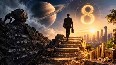 The Secret Wealth of Mulank 8: How Saturn Turns Early Struggles into Empire The Secret Wealth of Mulank 8: How Saturn Turns Early Struggles into Empire