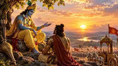 Quote of the Day from the Bhagavad Gita: Lord Krishna breaks down why human beings have absolute control over action but zero control over ultimate outcomes Quote of the Day from the Bhagavad Gita: Lord Krishna breaks down why human beings have absolute control over action but zero control over ultimate outcomes