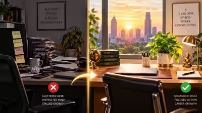 Is Your Desk Blocking Your Promotion? Clear Your Work Desk Clutter to Unlock Career Growth As Per Vastu Expert Is Your Desk Blocking Your Promotion? Clear Your Work Desk Clutter to Unlock Career Growth As Per Vastu Expert