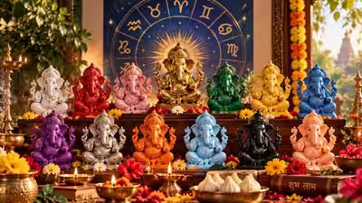 Ganesh Chaturthi 2026: Choose Ganpati Idol Colour According to Your Zodiac Sign Ganesh Chaturthi 2026: Choose Ganpati Idol Colour According to Your Zodiac Sign