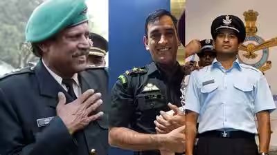 Indian cricket stars with a second uniform: Meet the cricketers who hold official ranks in the police and defence forces | Indian cricket stars with a second uniform: Meet the cricketers who hold official ranks in the police and defence forces |