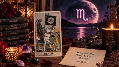 Death Tarot Card Meets the Scorpio Moon on September 16: What Are You Ready to Leave Behind? Death Tarot Card Meets the Scorpio Moon on September 16: What Are You Ready to Leave Behind?