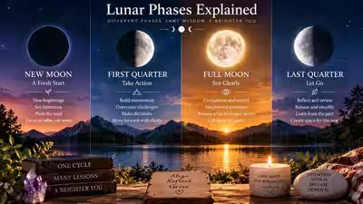 Lunar Phases Explained: What New Moon, First Quarter, Full Moon and Last Quarter Mean Lunar Phases Explained: What New Moon, First Quarter, Full Moon and Last Quarter Mean