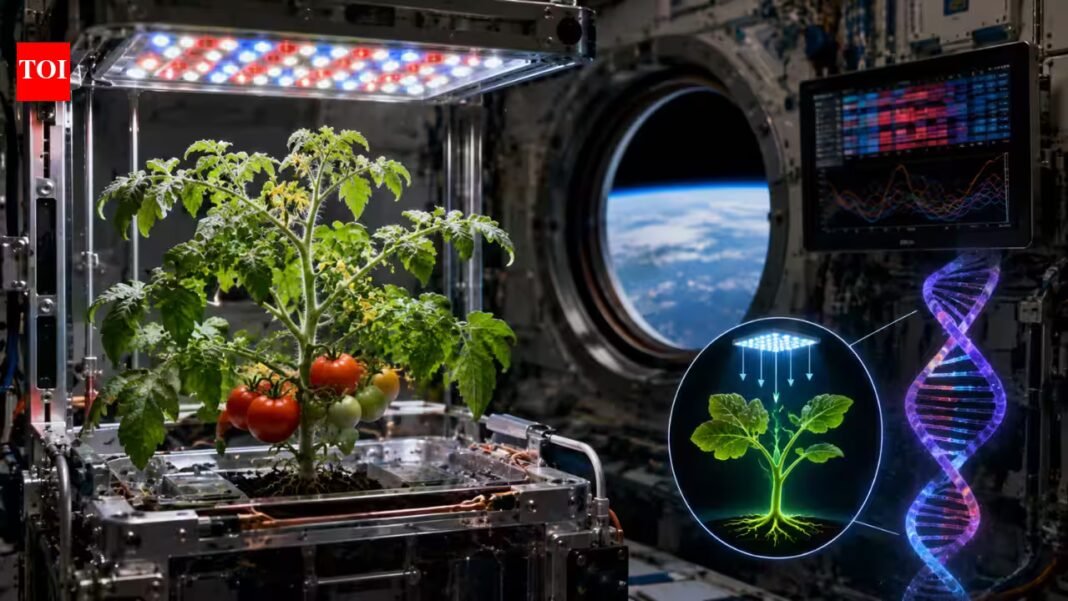 Tomato plants grown in space switched thousands of genes; Nasa study reveals how light helps replace gravity as a growth signal | Tomato plants grown in space switched thousands of genes; Nasa study reveals how light helps replace gravity as a growth signal |