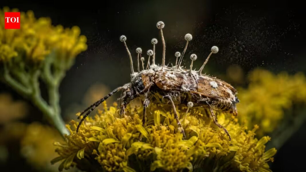 A fungus turns beetles into zombies and makes them die on flowers; scientists say the timing helps infect the next generation | A fungus turns beetles into zombies and makes them die on flowers; scientists say the timing helps infect the next generation |
