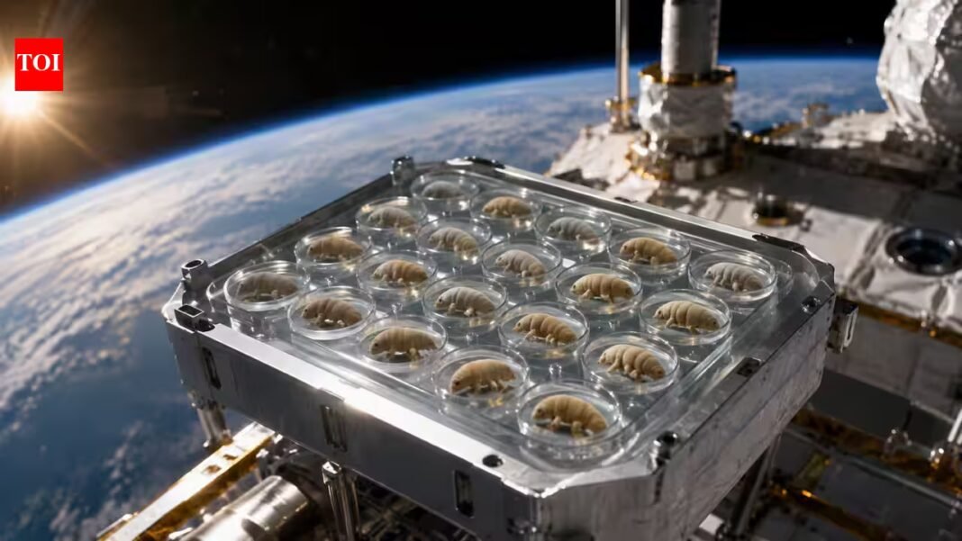 In 2007, ESA exposed 3,000 tardigrades to space vacuum and solar UV radiation in low Earth orbit; 68% revived when the microscopic animals were rehydrated | In 2007, ESA exposed 3,000 tardigrades to space vacuum and solar UV radiation in low Earth orbit; 68% revived when the microscopic animals were rehydrated |