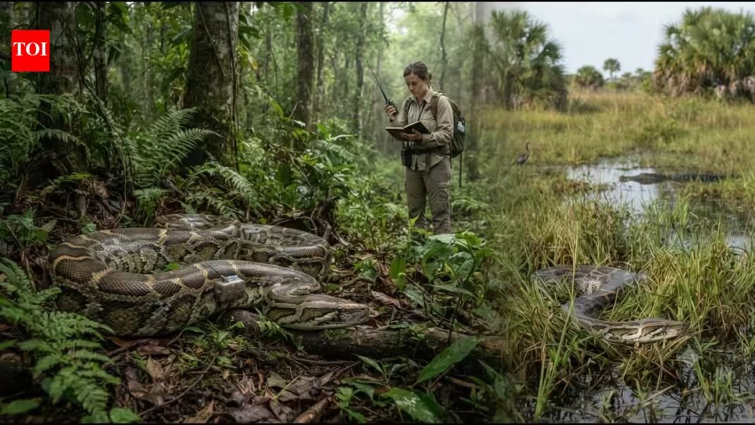 Florida hunts Burmese pythons, but Bangladesh is tracking them to save them; scientists are using radio tags to understand the threatened snake | Florida hunts Burmese pythons, but Bangladesh is tracking them to save them; scientists are using radio tags to understand the threatened snake |