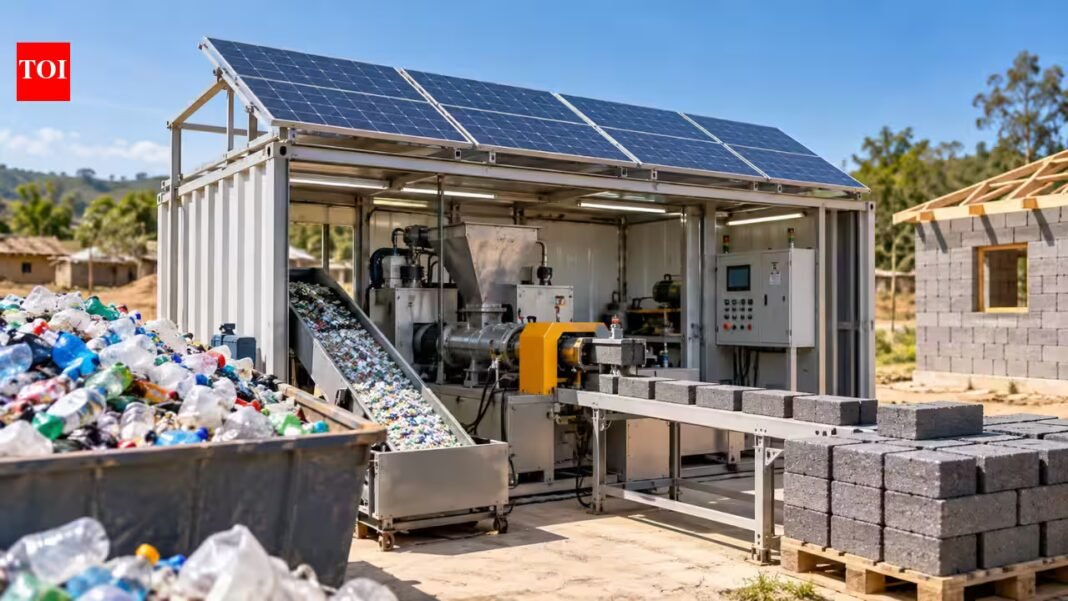 Affordable Housing Solutions: Dutch engineering students designed a solar-powered micro-factory that turns plastic waste into building bricks; the idea won a global engineering competition | Affordable Housing Solutions: Dutch engineering students designed a solar-powered micro-factory that turns plastic waste into building bricks; the idea won a global engineering competition |