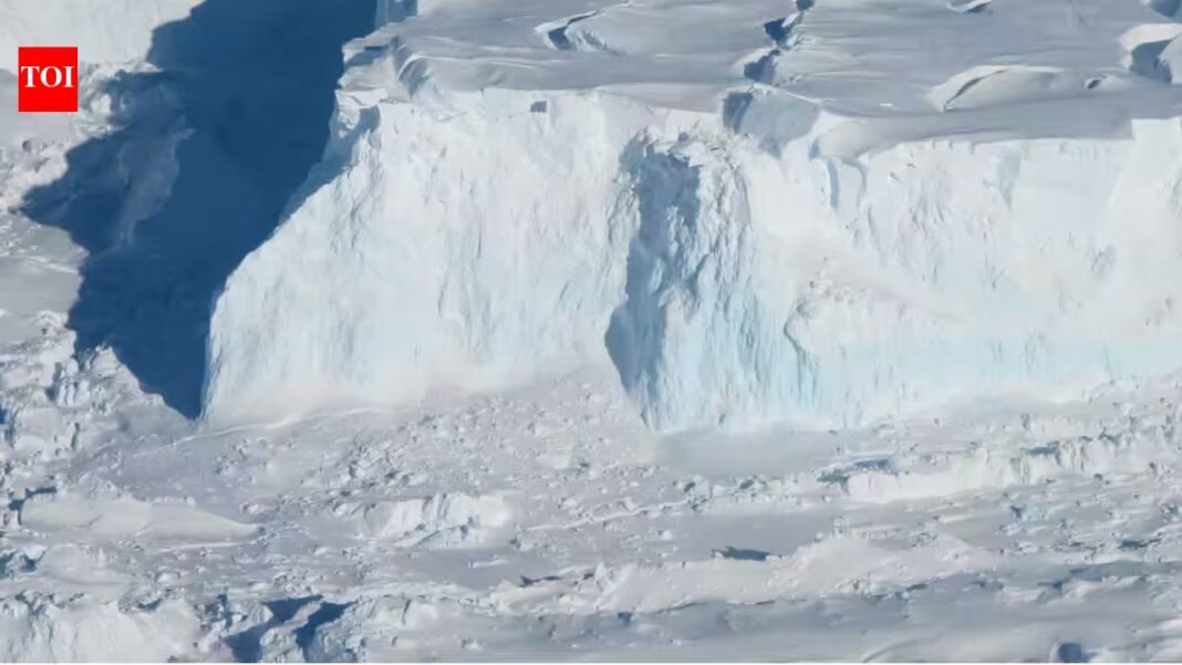 Scientists drilled nearly 1 kilometre into an Antarctic glacier and found meltwater can make the ice suddenly move 20% faster | Scientists drilled nearly 1 kilometre into an Antarctic glacier and found meltwater can make the ice suddenly move 20% faster |