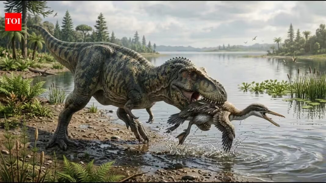 A 66-million-year-old feather was found inside dinosaur poop; it may explain how birds survived the asteroid that killed the dinosaurs A 66-million-year-old feather was found inside dinosaur poop; it may explain how birds survived the asteroid that killed the dinosaurs