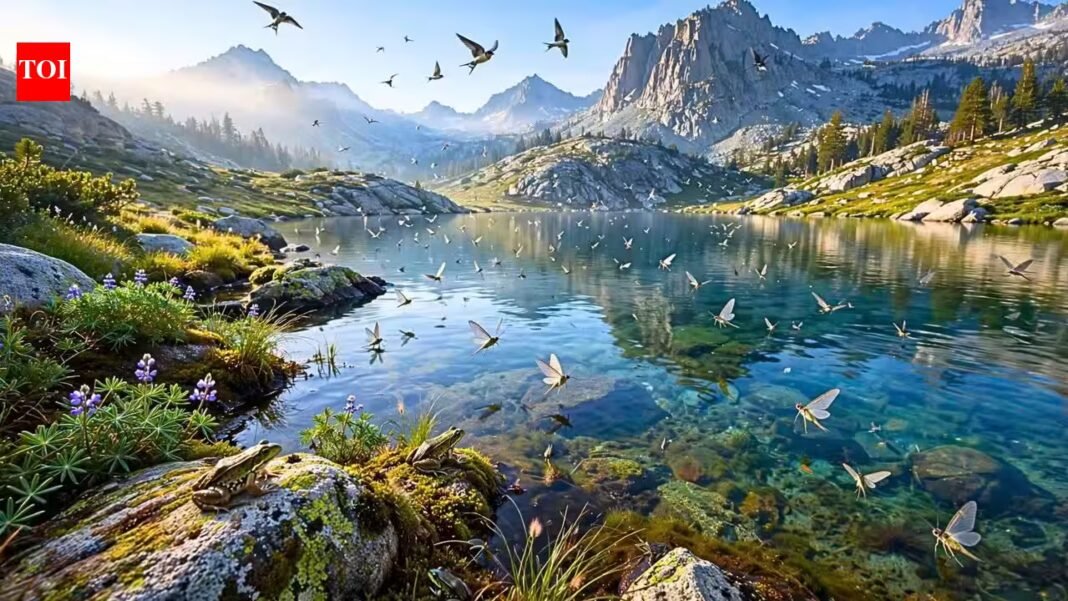 Scientists removed trout from a California mountain lake; the recovery was visible not just in frogs, but in insects and birds | Scientists removed trout from a California mountain lake; the recovery was visible not just in frogs, but in insects and birds |