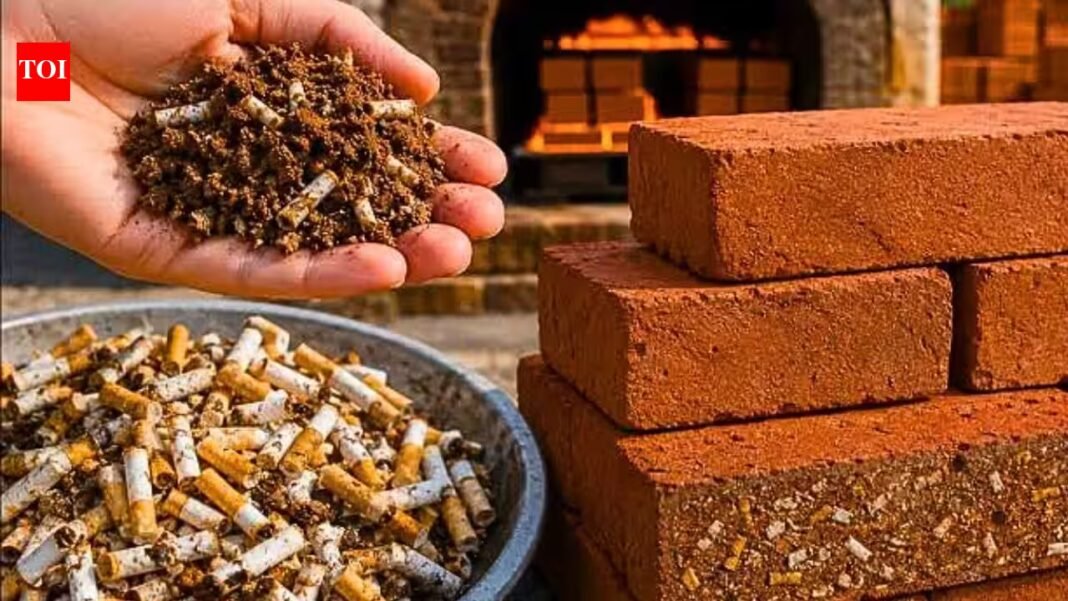 RMIT researchers found a way to turn cigarette butts into bricks; adding 1% waste could cut brick-firing energy use by 10% | RMIT researchers found a way to turn cigarette butts into bricks; adding 1% waste could cut brick-firing energy use by 10% |