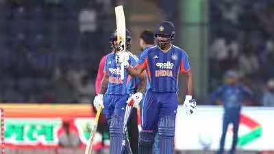 Sanju Samson’s 57 off 22 establishes his role of the preferred opener as India beat Afghanistan by seven-wickets to seal T20I series | Cricket News Sanju Samson’s 57 off 22 establishes his role of the preferred opener as India beat Afghanistan by seven-wickets to seal T20I series | Cricket News