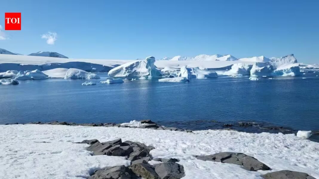 Greenland and Antarctica have lost 11,309 billion tonnes of ice between 1979 and 2023, raising sea levels by 31.4 mm; glaciers drive 84% of loss, surface melting 16% Greenland and Antarctica have lost 11,309 billion tonnes of ice between 1979 and 2023, raising sea levels by 31.4 mm; glaciers drive 84% of loss, surface melting 16%