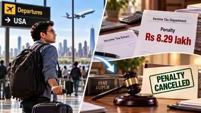 He moved to the US for a job and forgot to file his India ITR; taxman imposed Rs 8.29 lakh penalty, but ITAT Jaipur cancelled it for this reason He moved to the US for a job and forgot to file his India ITR; taxman imposed Rs 8.29 lakh penalty, but ITAT Jaipur cancelled it for this reason