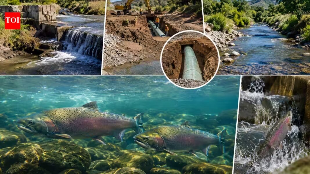 In 2025, California buried a gas pipeline 20 feet below Alameda Creek and removed its final 8-foot barrier; that same week, Chinook salmon reached this part of the watershed for the first time since the 1950s In 2025, California buried a gas pipeline 20 feet below Alameda Creek and removed its final 8-foot barrier; that same week, Chinook salmon reached this part of the watershed for the first time since the 1950s
