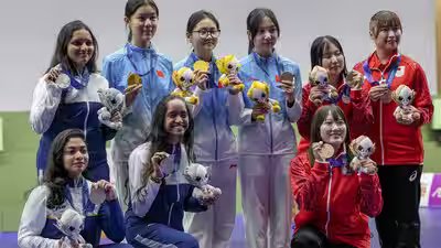 Asian Games 2026 Day 1 Medal Tally: Where India rank after two shooting silvers in Aichi-Nagoya | Asian Games 2026 News Asian Games 2026 Day 1 Medal Tally: Where India rank after two shooting silvers in Aichi-Nagoya | Asian Games 2026 News